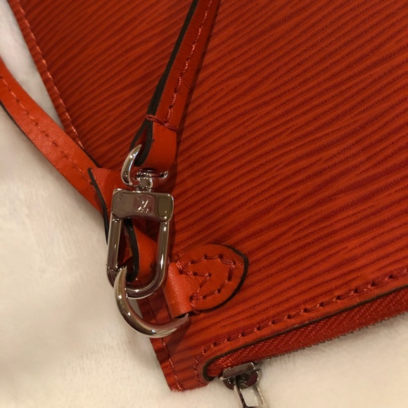 SOLD Louis Vuitton Orange Epi Leather Wristlet- - Picture 5 of 8